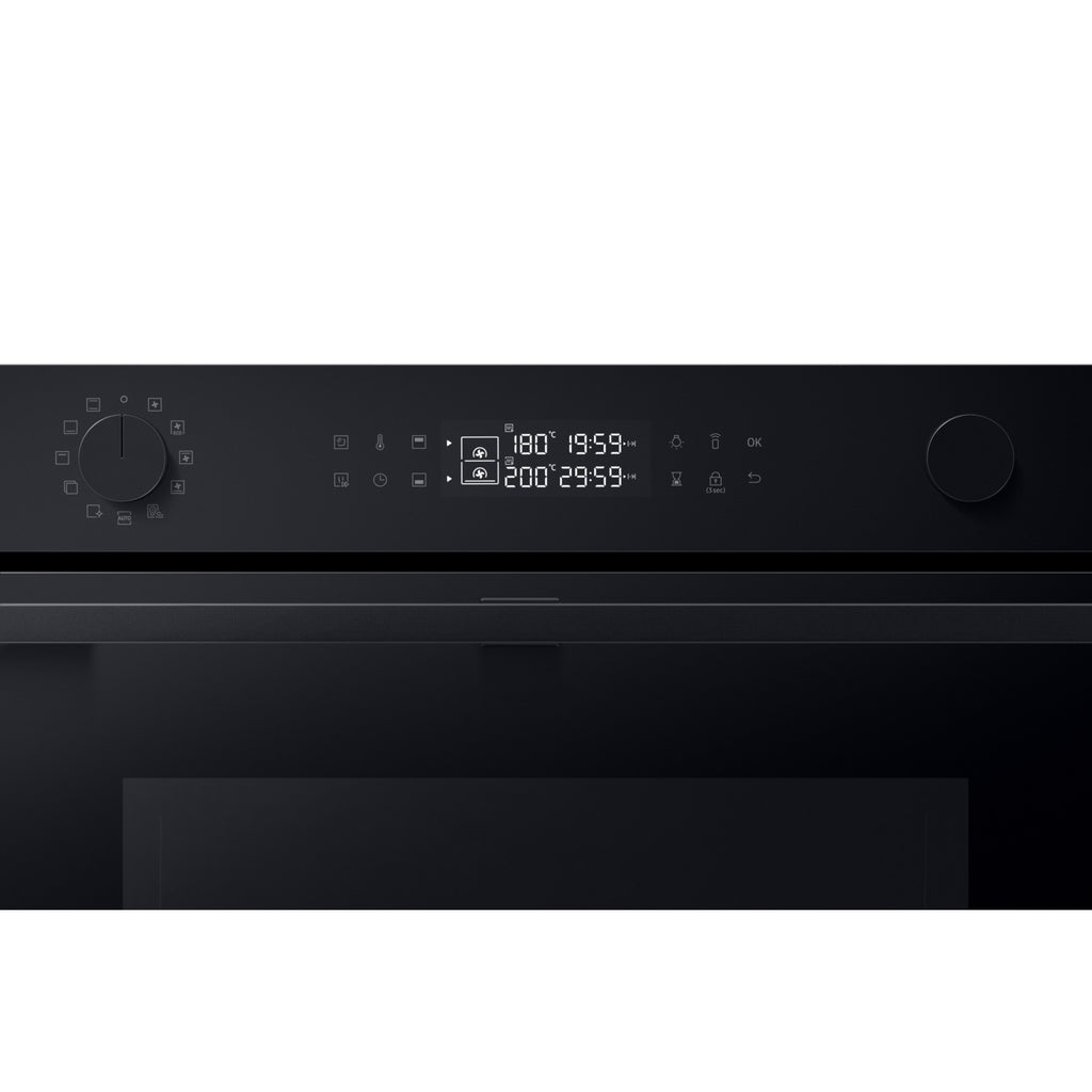 Four encastrable SAMSUNG NV7B45502AK - Pyrolyse - Chaleur tournante pulsée - Double cavité - Porte froide