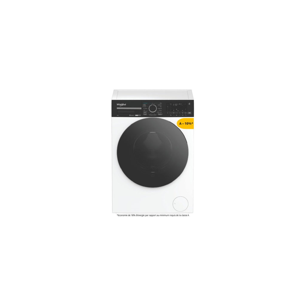 Lave linge hublot WHIRLPOOL WPM27WADSFR - 12 kg - 1400 tr/min - Classe A - Moteur induction - Connecté