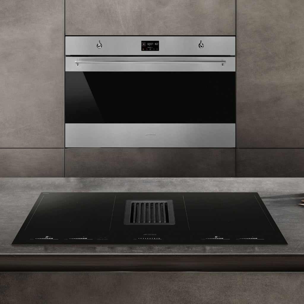 Four encastrable SMEG SFP9302TX - Pyrolyse - Chaleur pulsée - Porte froide - Rails télescopiques
