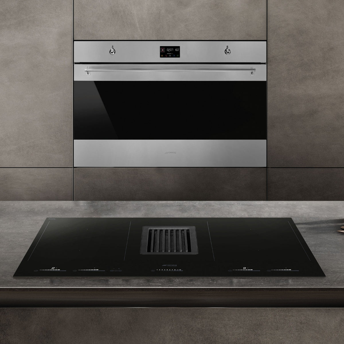 Four encastrable SMEG SFP9302TX - Pyrolyse - Chaleur pulsée - Porte froide - Rails télescopiques