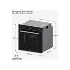 Four encastrable KLARSTEIN ControlSync Set 9 fonctions 72L Noir