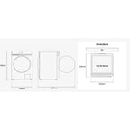 Lave linge séchant hublot SAMSUNG WD11DG6B85BKU3 - 11/6 kg - 1400 tr/min - Classe D - Moteur Inverter - Dosage automatique - Connecté