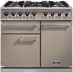 Piano de cuisson gaz FALCON Semi Pro DELUXE 100 FAUVE NICKEL BROSSÉ