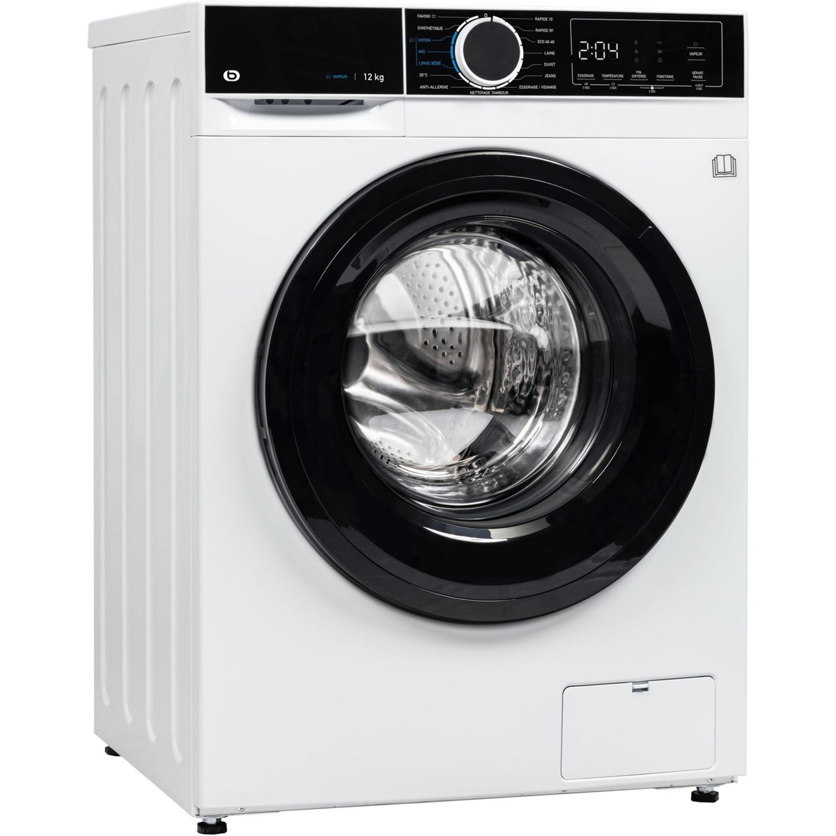Lave linge hublot ESSENTIELB ELF1214-3b - 12 kg - 1351 tr/min - Classe A - Moteur induction