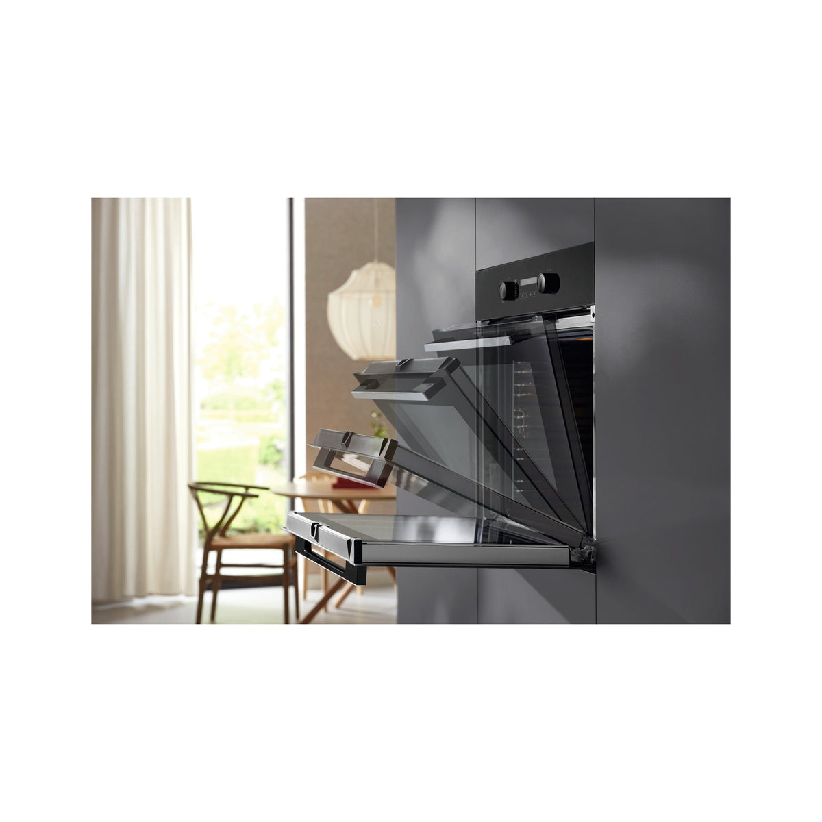 Four encastrable MIELE H 2766 BP - Pyrolyse - Chaleur pulsée - Porte froide - Rails télescopiques