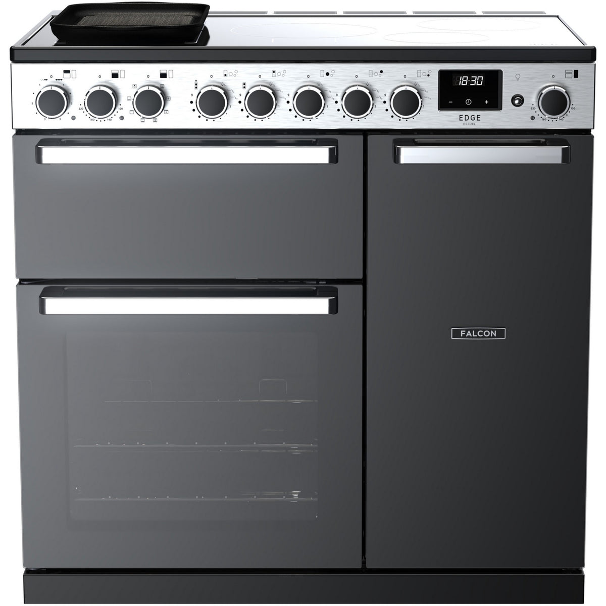 Piano de cuisson induction FALCON EDGE DELUXE TAB IND 90 CM VERRE NOIR CH