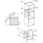 Four encastrable MIELE H7161BP - Pyrolyse - Chaleur pulsée - Porte froide - Rails télescopiques