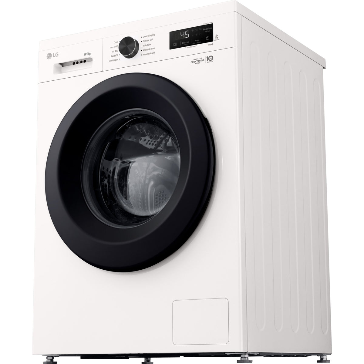 Lave linge séchant hublot LG F954B15WHS - 9/5 kg - 1400 tr/min - Classe A - Moteur direct drive - Connecté