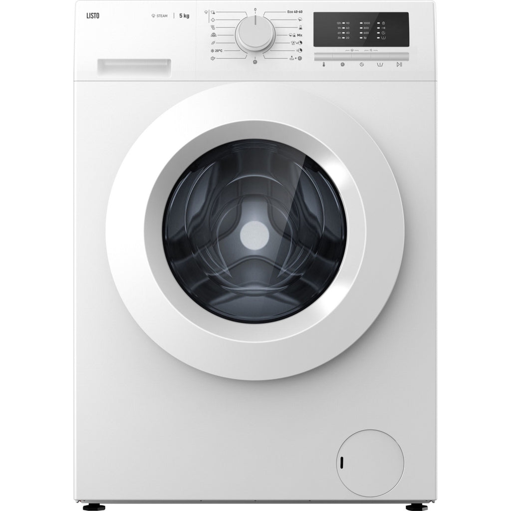 Lave linge compact LISTO LF510-L2b - 5 kg - 1000 tr/min - Classe A - Moteur induction