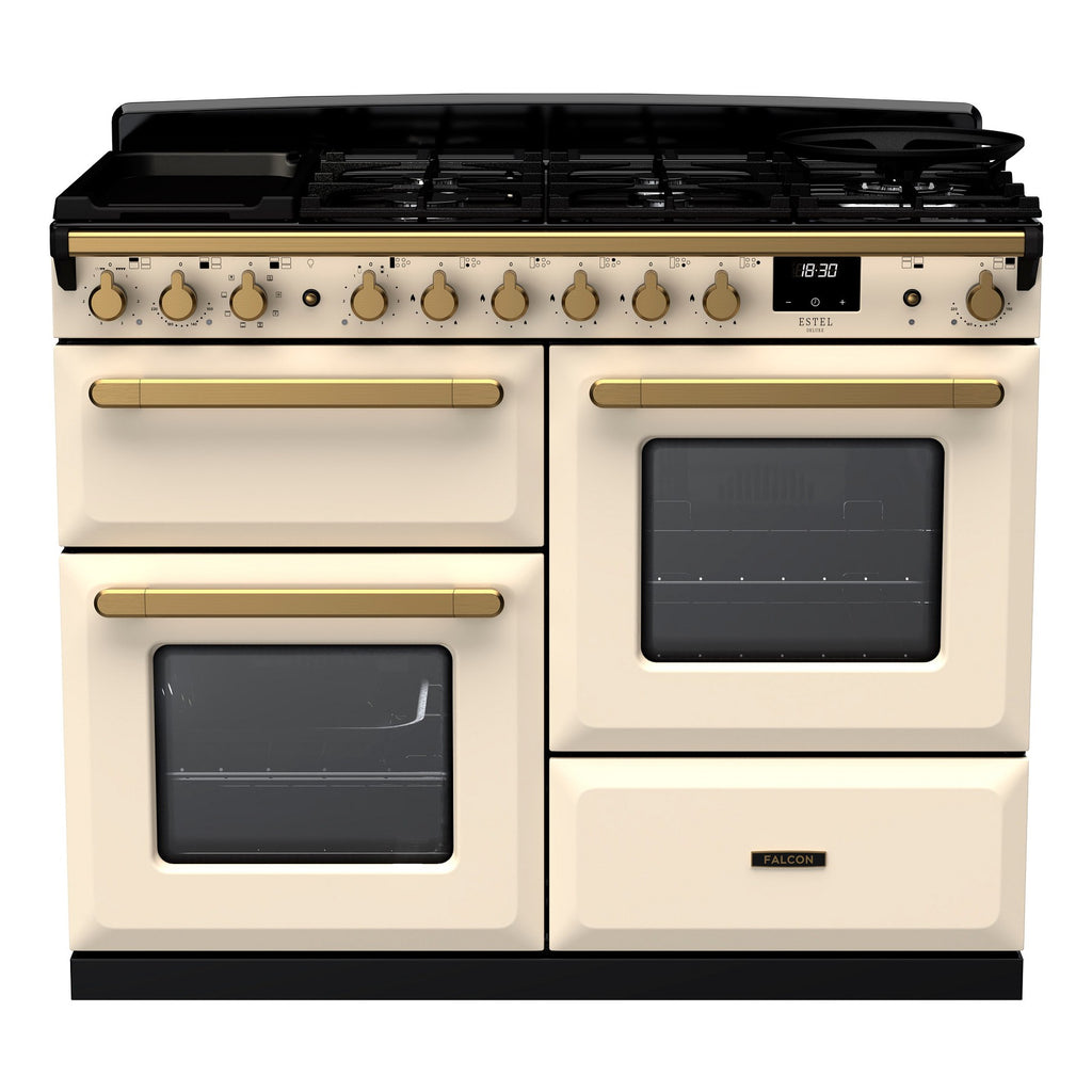 Piano de cuisson mixte FALCON ESTEL DELUXE OC TAB MIX 110 CM CREME PAS