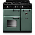 Piano de cuisson gaz FALCON NGC TAB GAZ 90 CM VERT MINERAL CHROME
