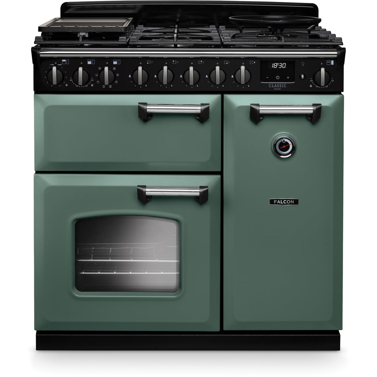 Piano de cuisson gaz FALCON NGC TAB GAZ 90 CM VERT MINERAL CHROME