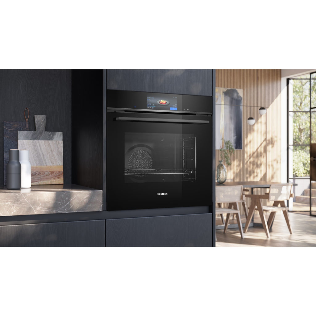 Four encastrable SIEMENS HB778G3B1 - Pyrolyse - Hydrolyse - Chaleur pulsée - IQ700 - Air Fry - Assistant Culinaire IA
