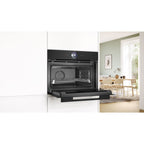 Four encastrable fonction vapeur BOSCH CSG936AB1 - Vapeur - Ecoclean - Tactile - Série 8 - 100% Vapeur FullSteam