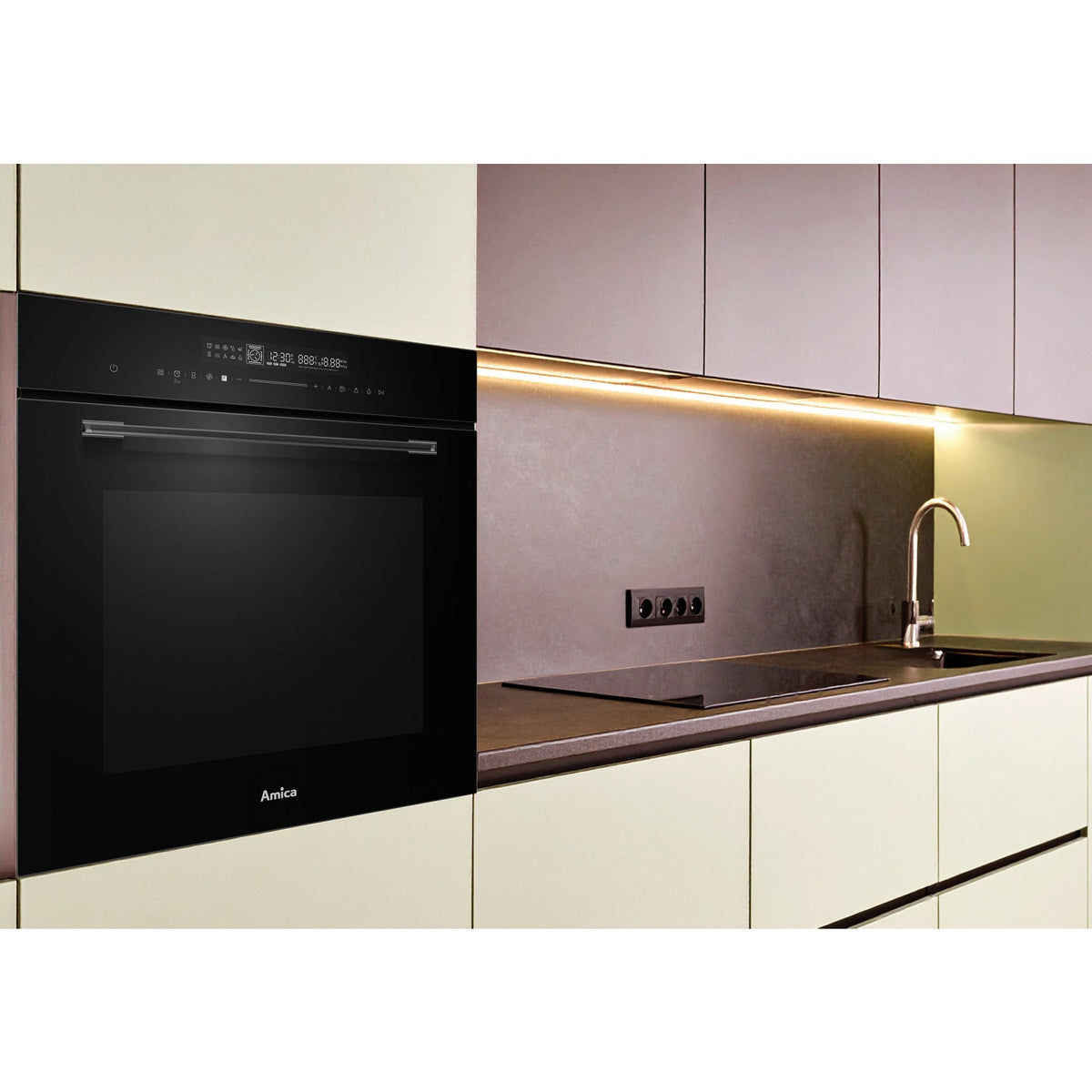 Four micro onde combiné AMICA ACOMBI72FMOA - Combiné micro-ondes - Hydrolyse - Porte froide