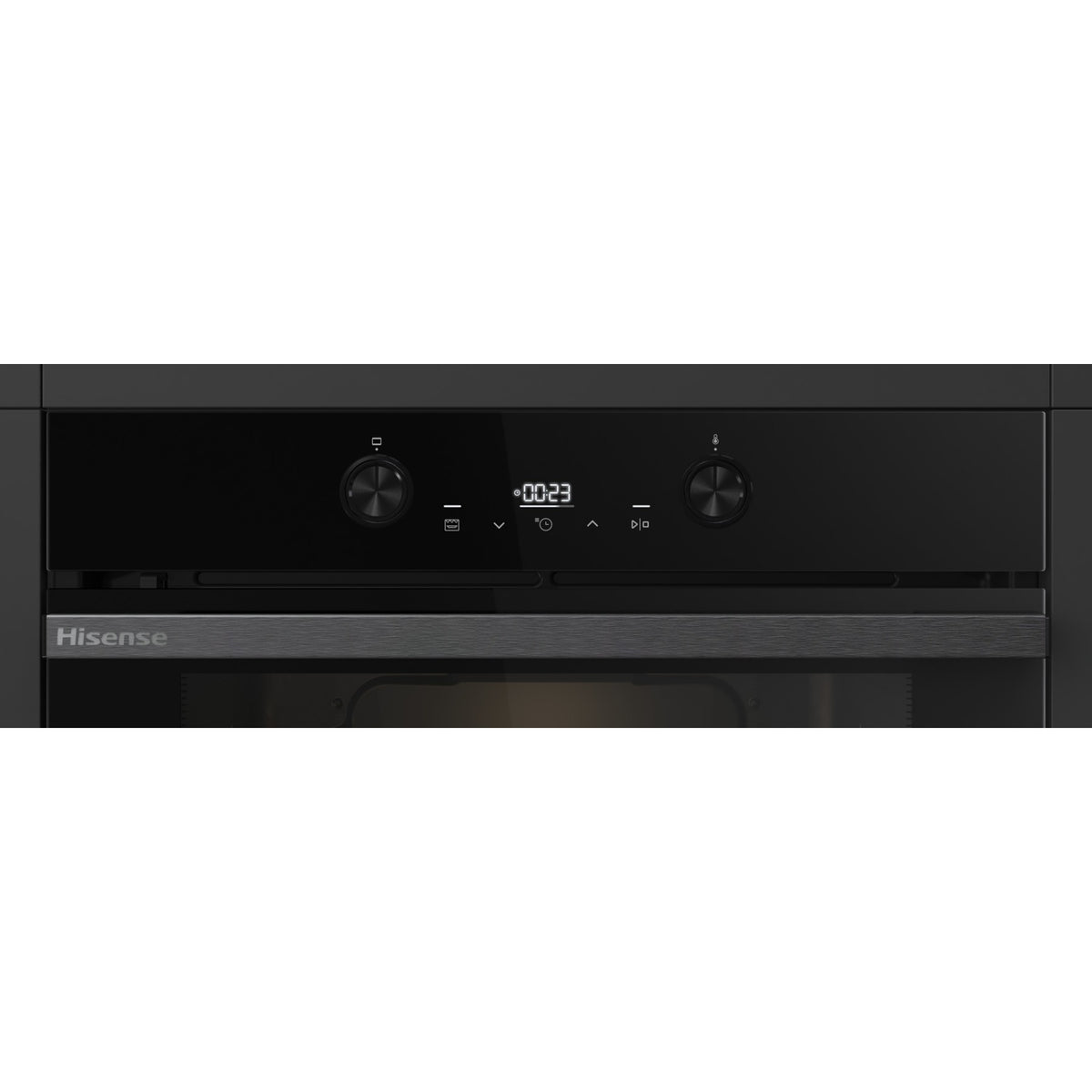 Four encastrable HISENSE BI64223EPBG - Pyrolyse - Chaleur pulsée - Rails télescopiques - Mode Pizza 300°C - Air Fry