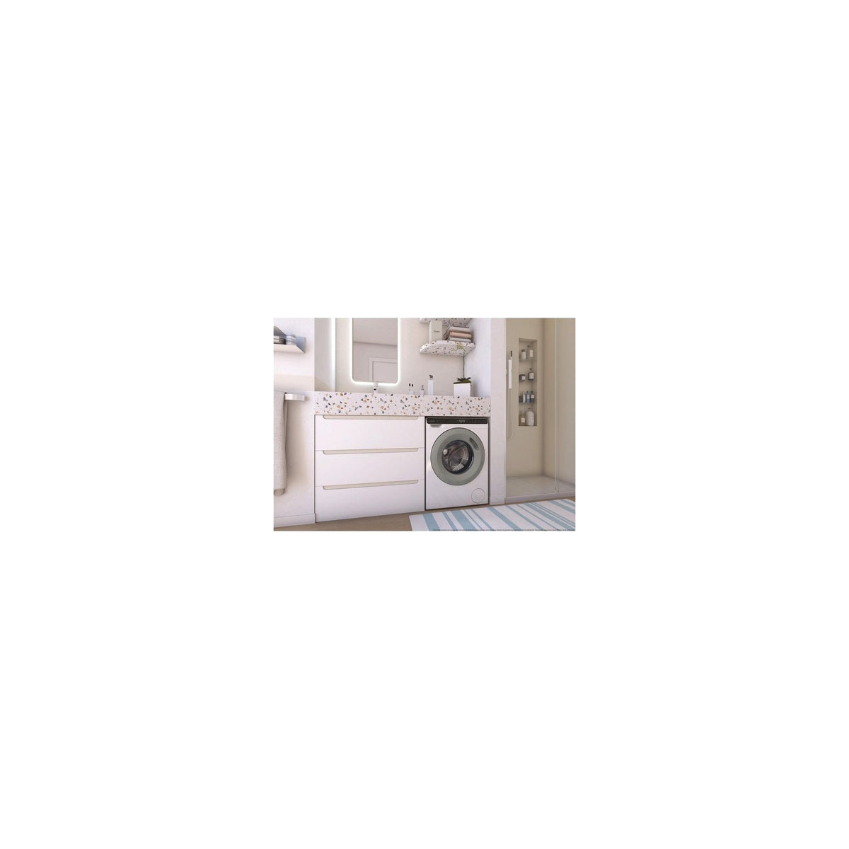 Lave linge hublot CANDY CW50-BP12307GU1-S