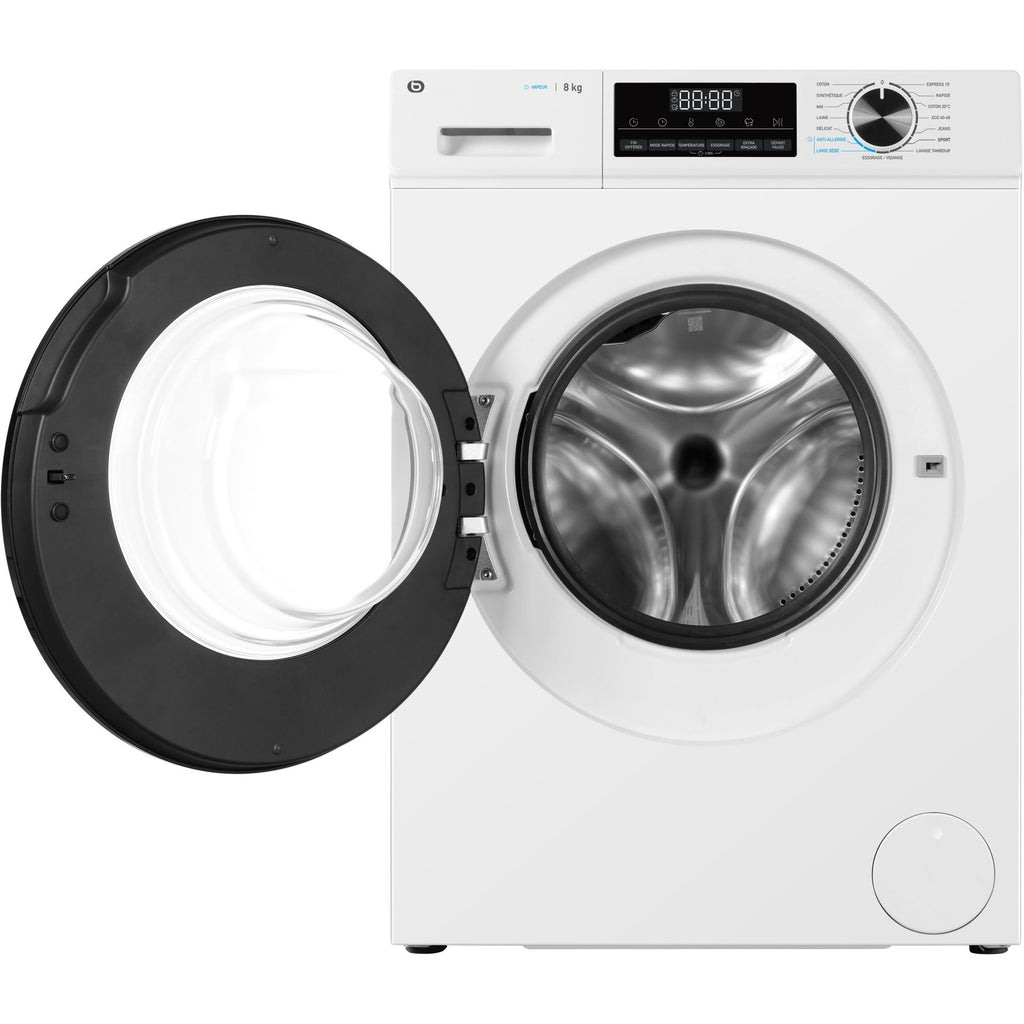 Lave linge hublot ESSENTIELB ELF814-5b - 8 kg - 1400 tr/min - Classe A - Moteur induction