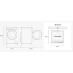 Lave linge hublot SAMSUNG WW10FG5U34AEEF - 10 kg - 1400 tr/min - Classe A - Moteur induction - Connecté wifi