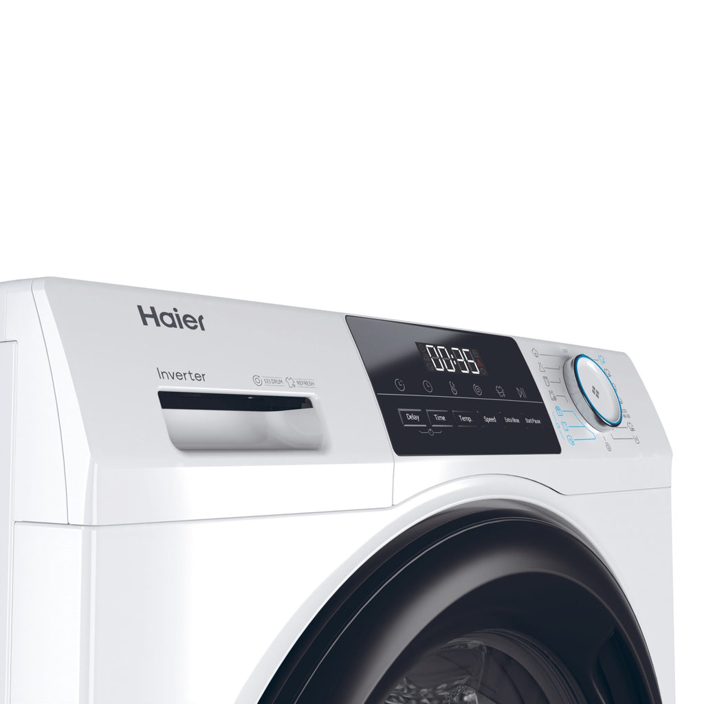 Lave linge hublot HAIER HW100-BP14929A-S - 10 kg - 1400 tr/min - Classe A - Moteur induction
