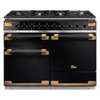 Piano de cuisson gaz FALCON ELISE LUXE TAB GAZ 110 CMNOIR LAITON