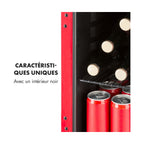 Mini réfrigérateur KLARSTEIN PopLife 48L 0-10°C design rétro rouge