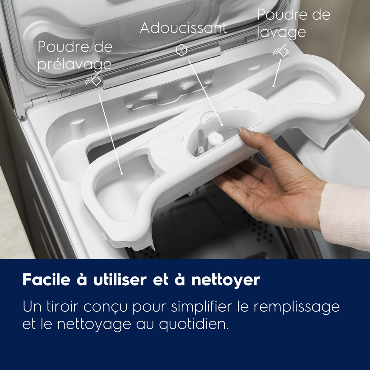 Lave linge top ELECTROLUX EW6TE612BA - 6 kg - 1200 tr/min - Classe A - Moteur induction