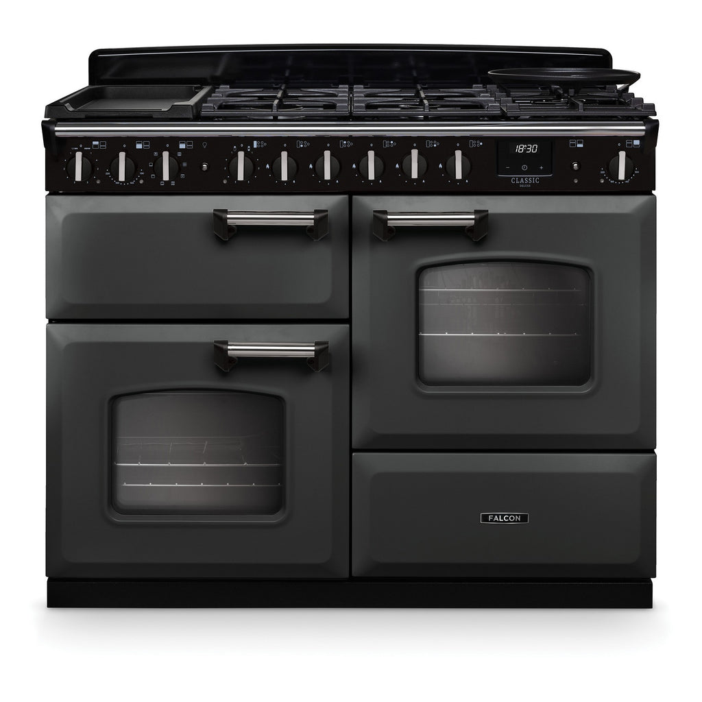 Piano de cuisson mixte FALCON NGC TAB MIX 110 CM ARDOISE CHROME