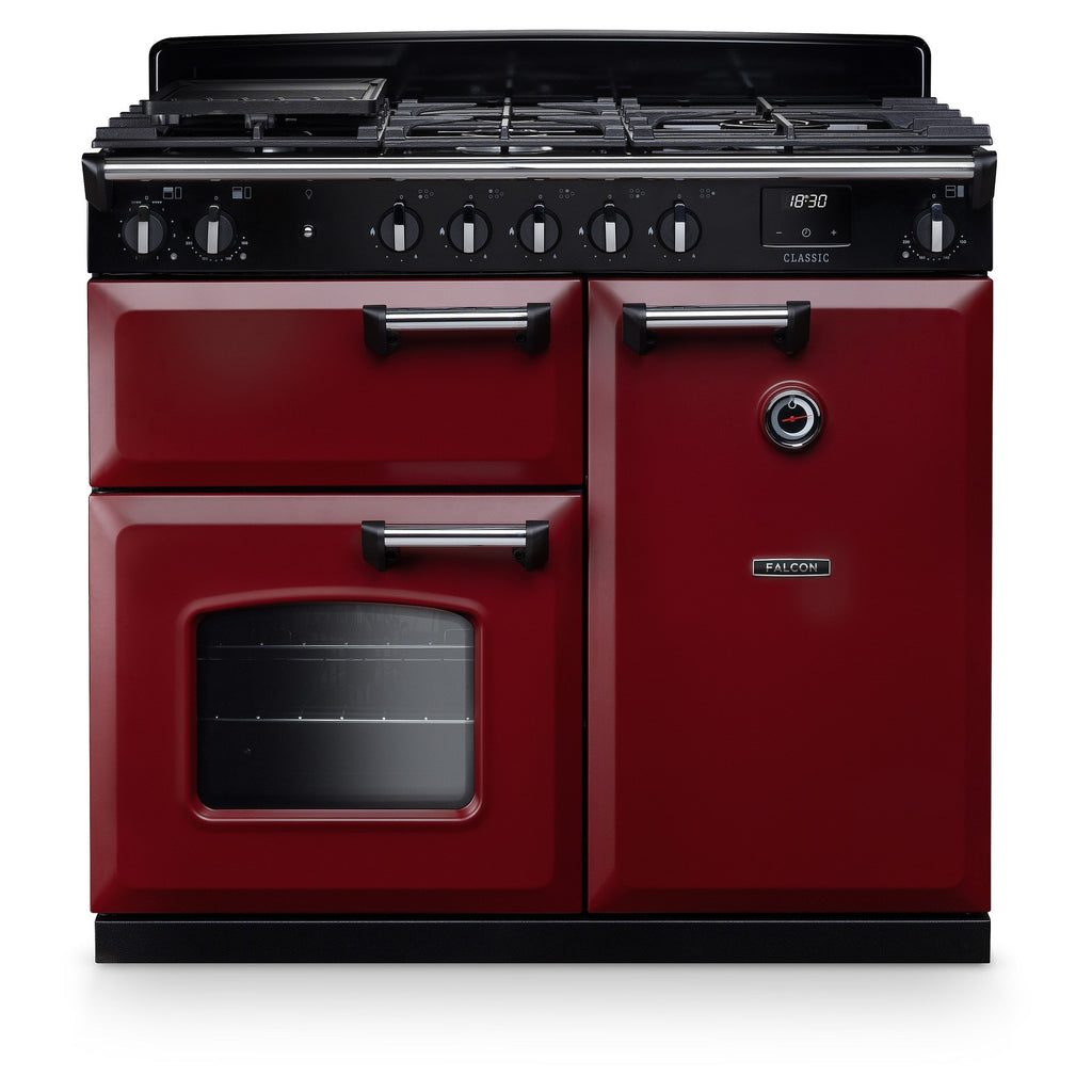 Piano de cuisson gaz FALCON NGC TAB GAZ 100 CM BORDEAUX CHROME