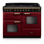 Piano de cuisson mixte FALCON NGC TAB MIX 110 CM BORDEAUX LAITON ANTIQ