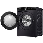 Lave linge hublot HISENSE WF7S1247BB - 12 kg - 1400 tr/min - Classe A - Moteur induction - Autodosage - Connecté - Noir
