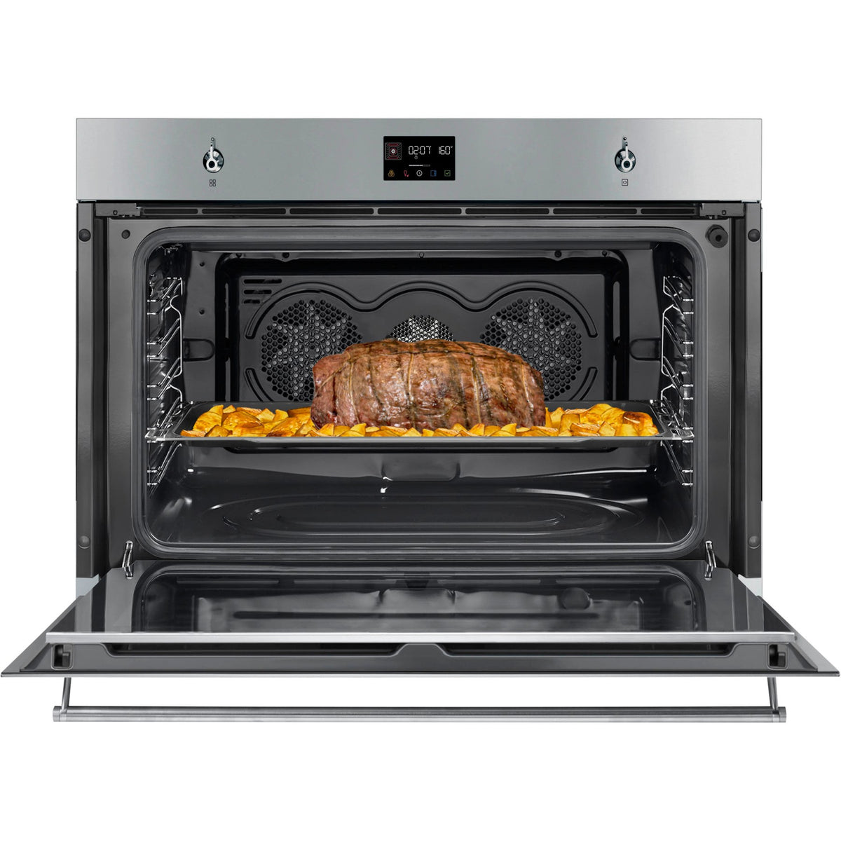 Four encastrable SMEG SFP9302TX - Pyrolyse - Chaleur pulsée - Porte froide - Rails télescopiques