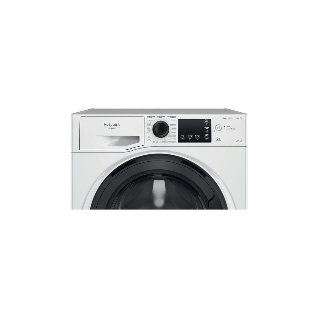 Lave linge séchant hublot HOTPOINT NDB964489WKAFR