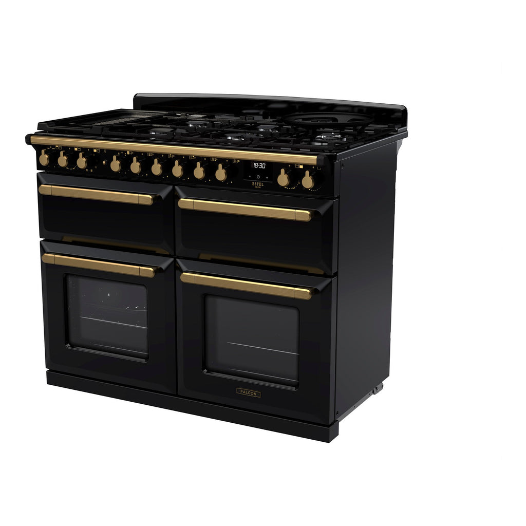Piano de cuisson gaz FALCON ESTEL DELUXE TAB GAZ 100 CM NOIR BRILLAN