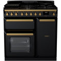 Piano de cuisson gaz FALCON ESTEL DELUXE TAB GAZ 90 CM NOIR BRILLANT