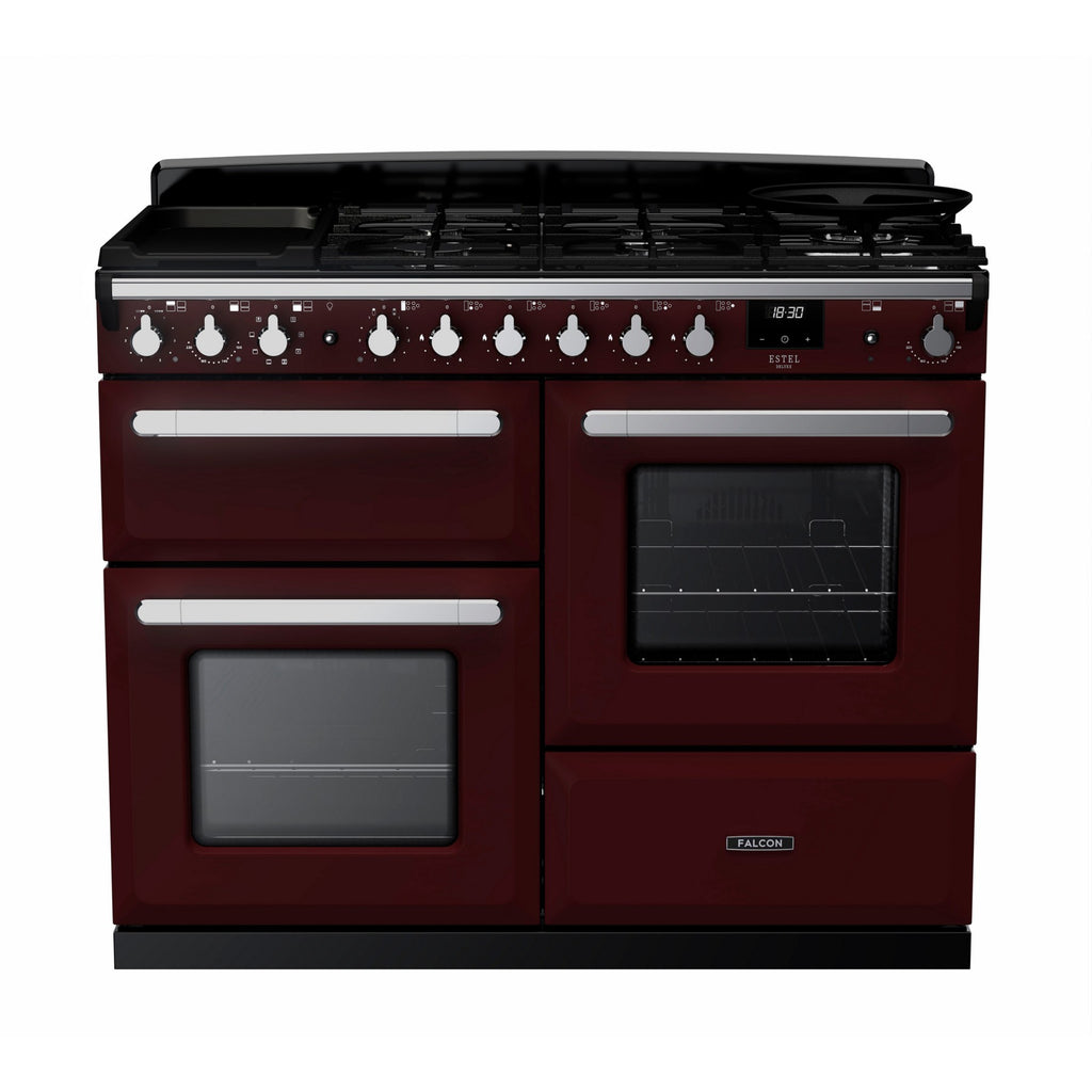 Piano de cuisson mixte FALCON ESTEL DELUXE OC TAB MIX 110 CM BORDEAUX