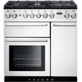 Piano de cuisson gaz FALCON NEXUS 90 BLANC CHROME SATINÉ