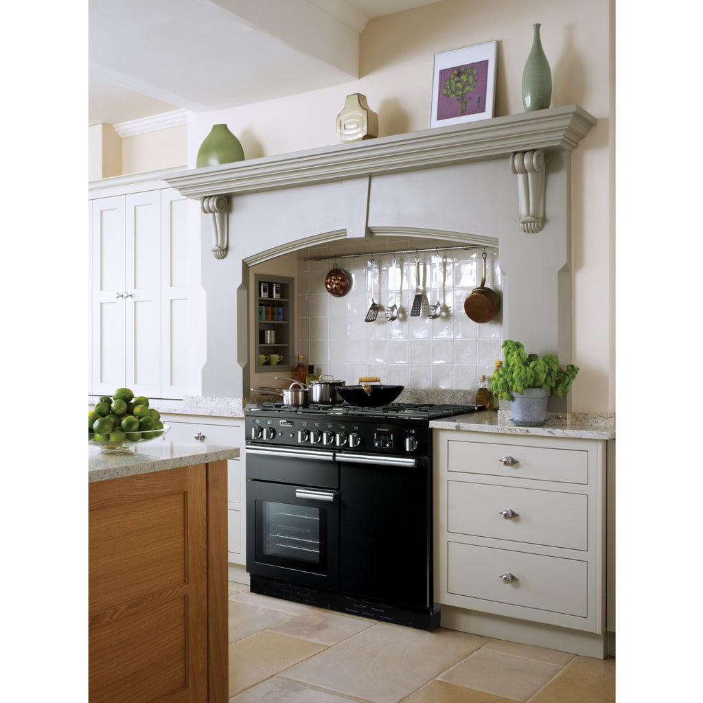 Piano de cuisson gaz FALCON PROF+100 MIXT NOIR/CHROME