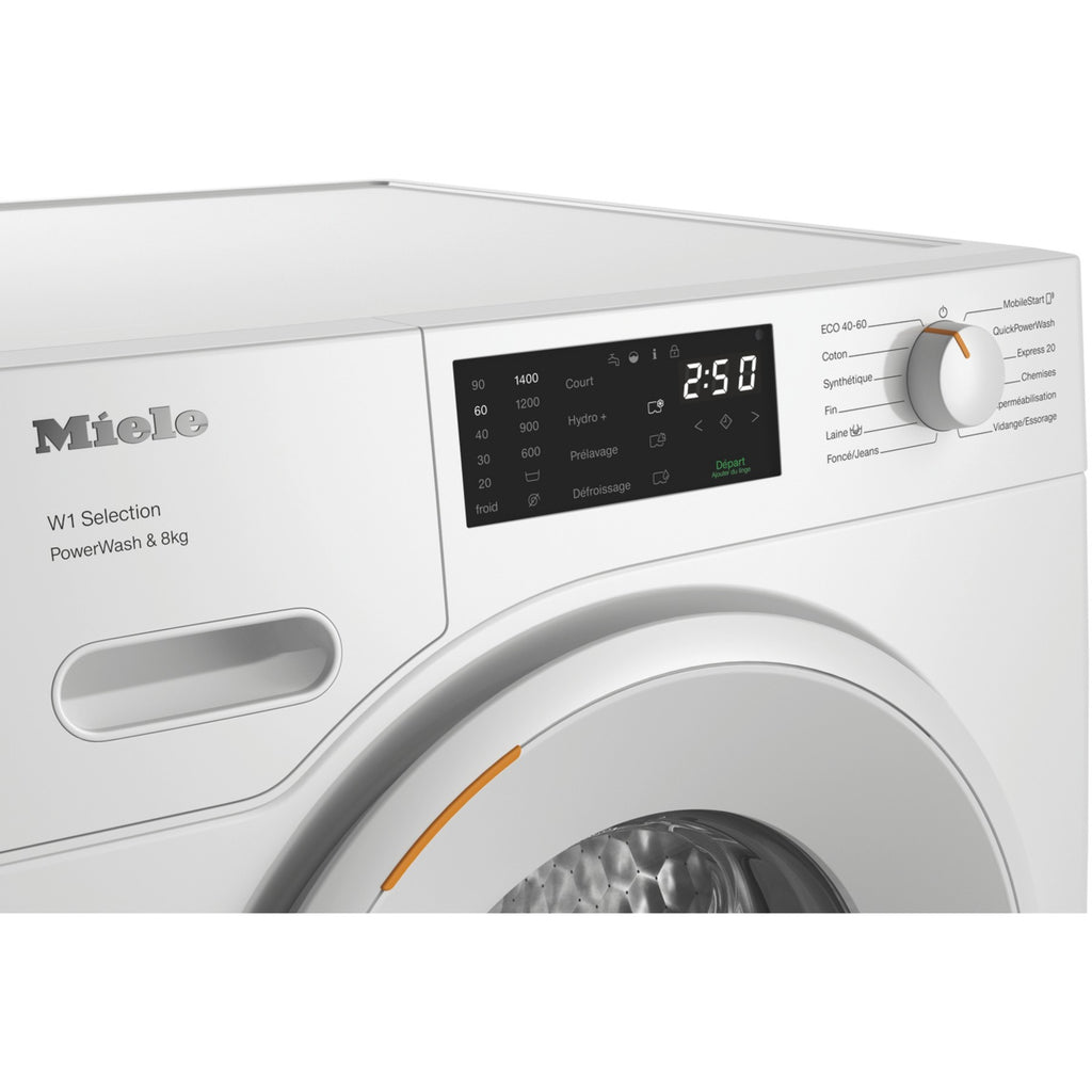 Lave linge hublot MIELE WSB 363 WCS - 8 kg - 1400 tr/min - Classe A - Moteur induction - Connecté wifi