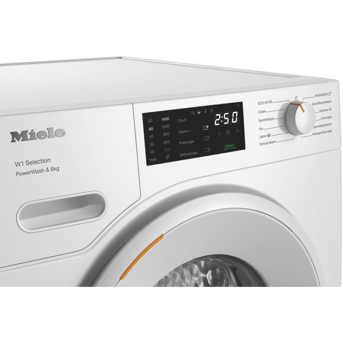 Lave linge hublot MIELE WSB 363 WCS - 8 kg - 1400 tr/min - Classe A - Moteur induction - Connecté wifi