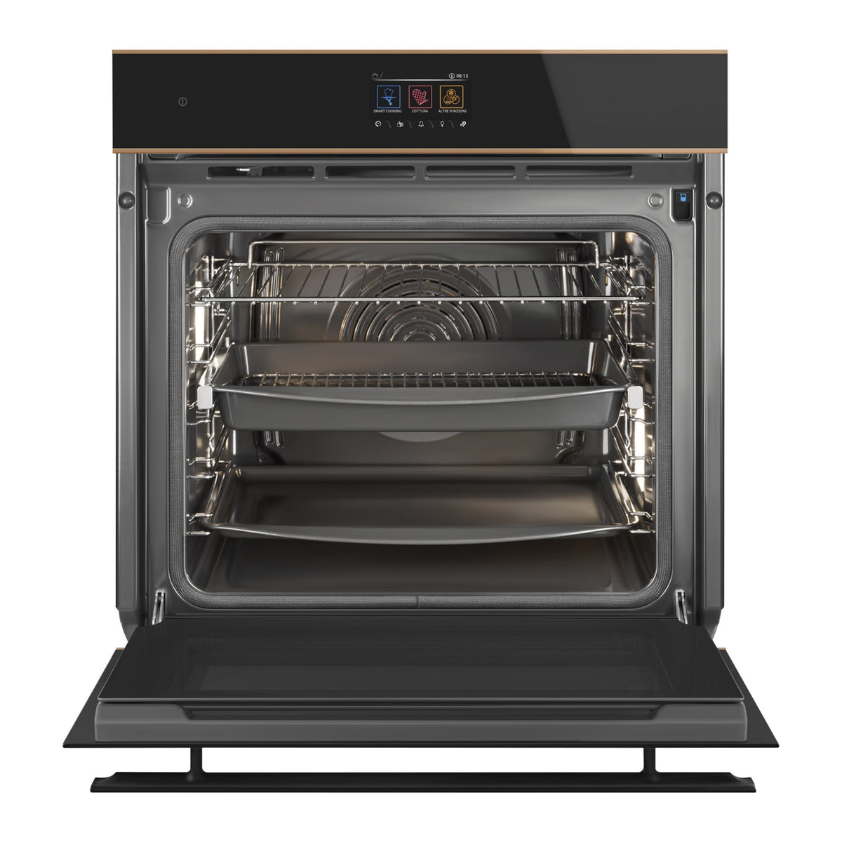 Four encastrable SMEG SO6604S4PNR - Hydrolyse - Chaleur tournante - Combiné vapeur - Rails télescopiques