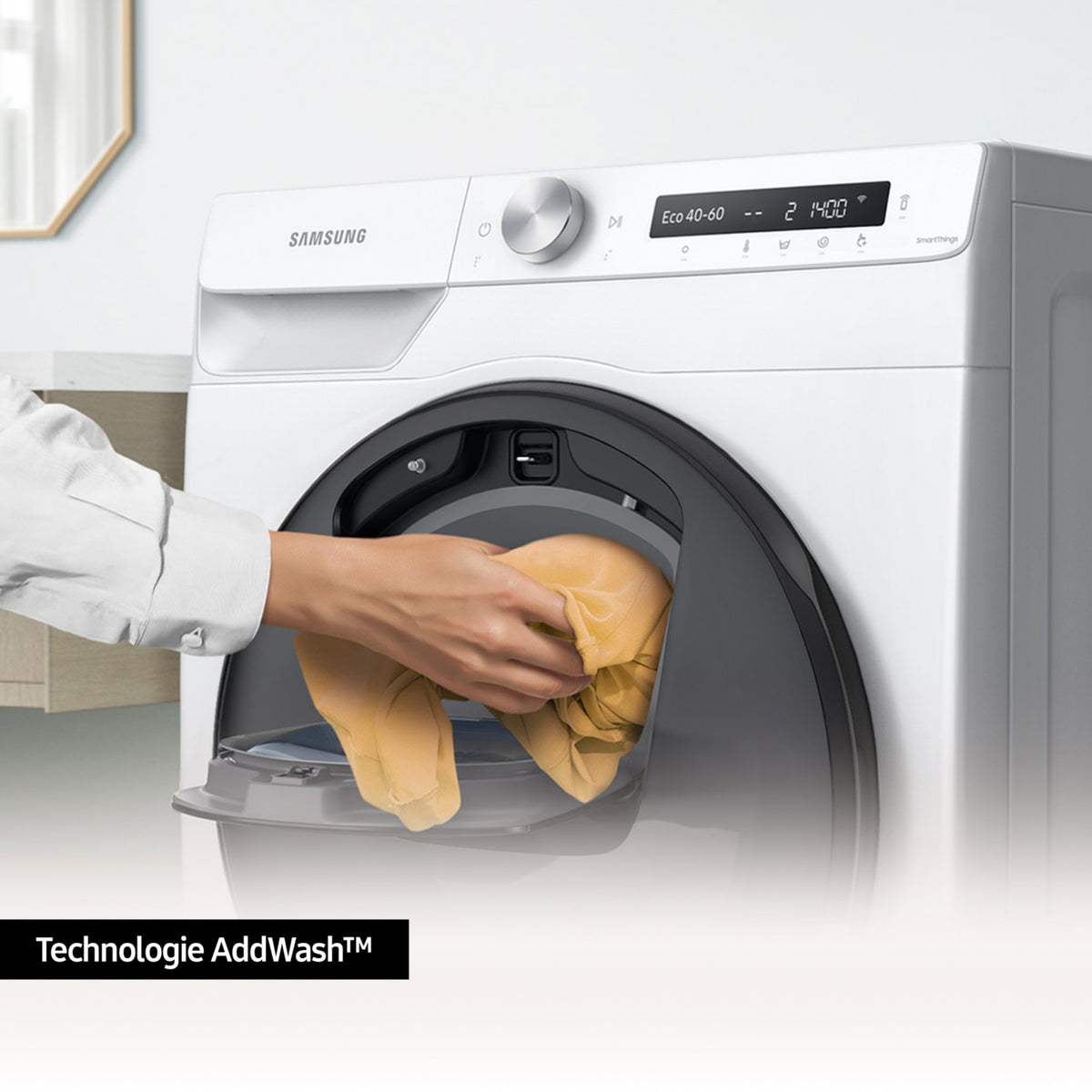 Lave linge hublot SAMSUNG WW80T552DAW AddWash Reconditionné