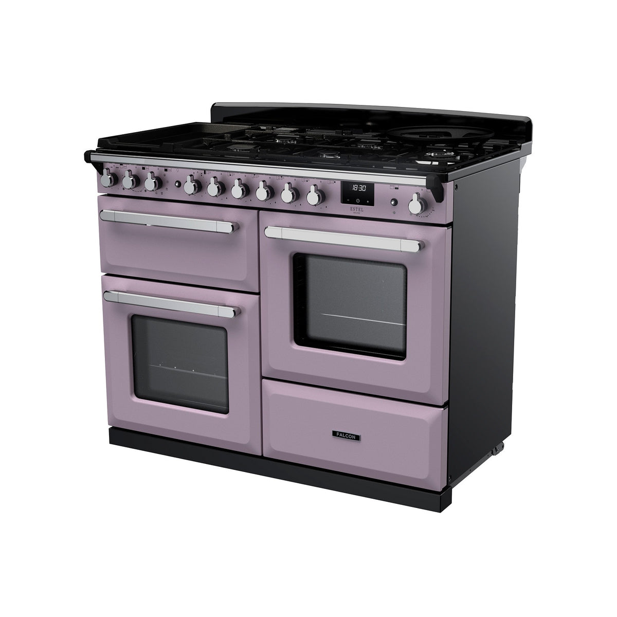 Piano de cuisson mixte FALCON ESTEL DELUXE OC TAB MIX 110 CM PARME CHR