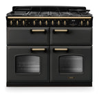 Piano de cuisson mixte FALCON NGC TAB MIX 110 CM ARDOISE LAITON ANTIQU