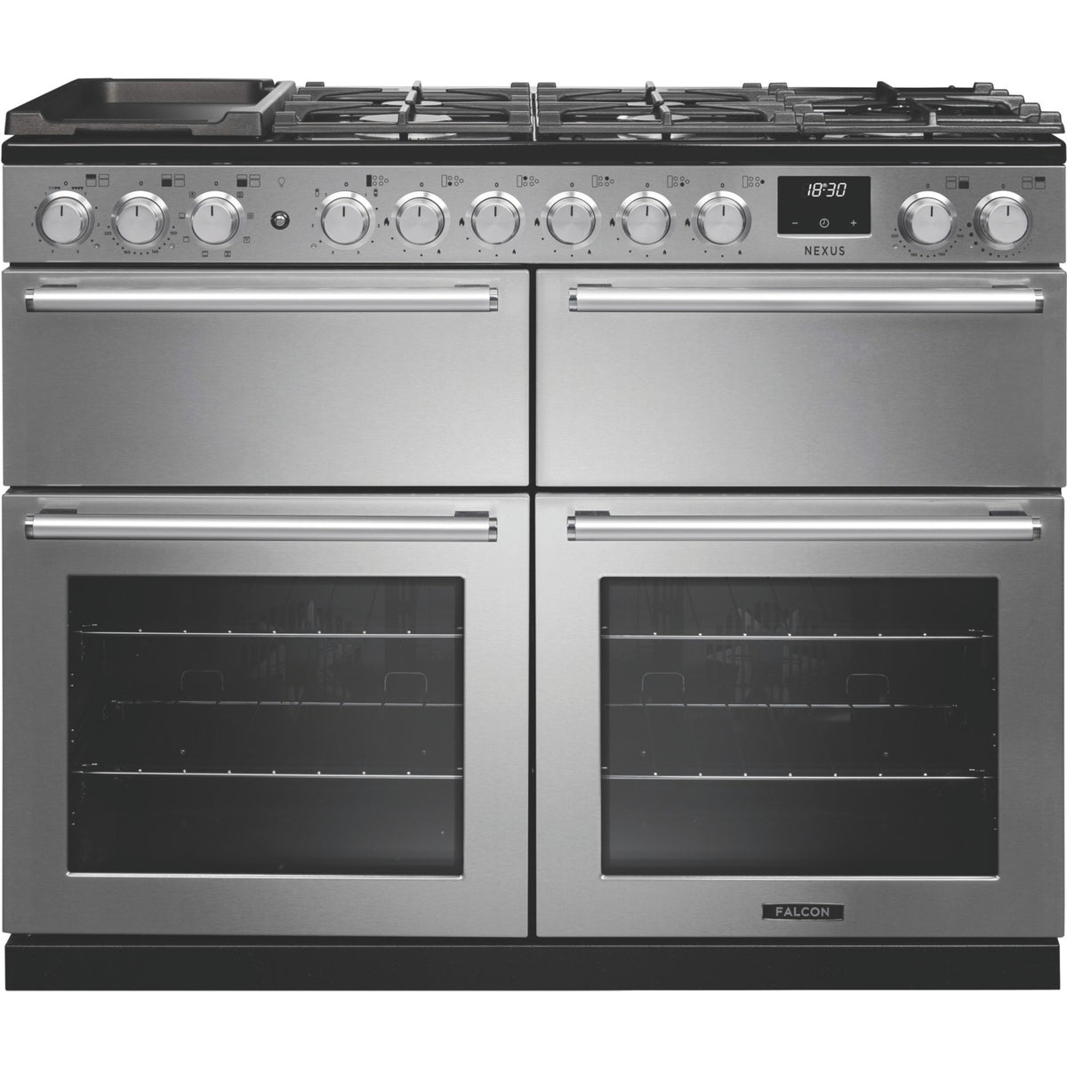 Piano de cuisson mixte FALCON NEXUS NGC BC TAB MIX 110 CM INOX CHROME