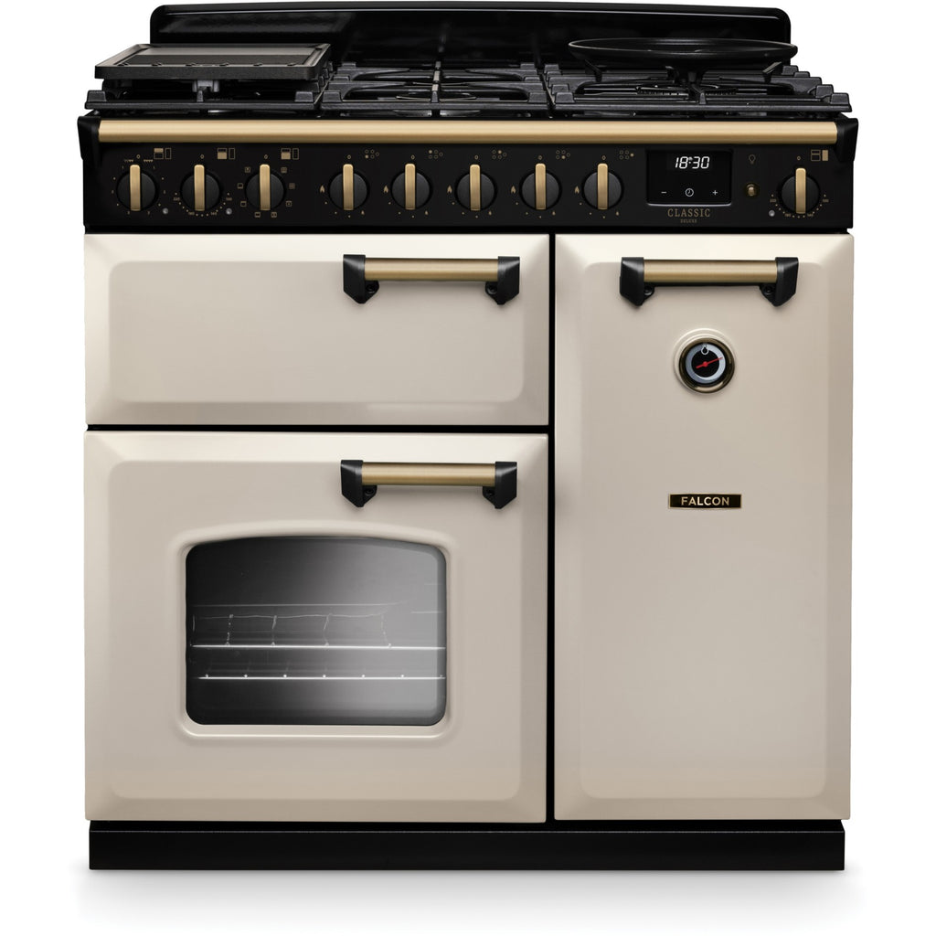 Piano de cuisson gaz FALCON NGC TAB GAZ 90 CM CREME PASTEL LAITON AN