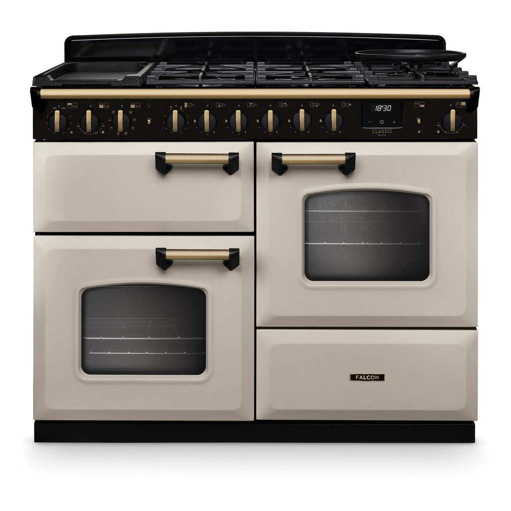 Piano de cuisson mixte FALCON NGC TAB MIX 110 CM CREME PASTEL LAITON A