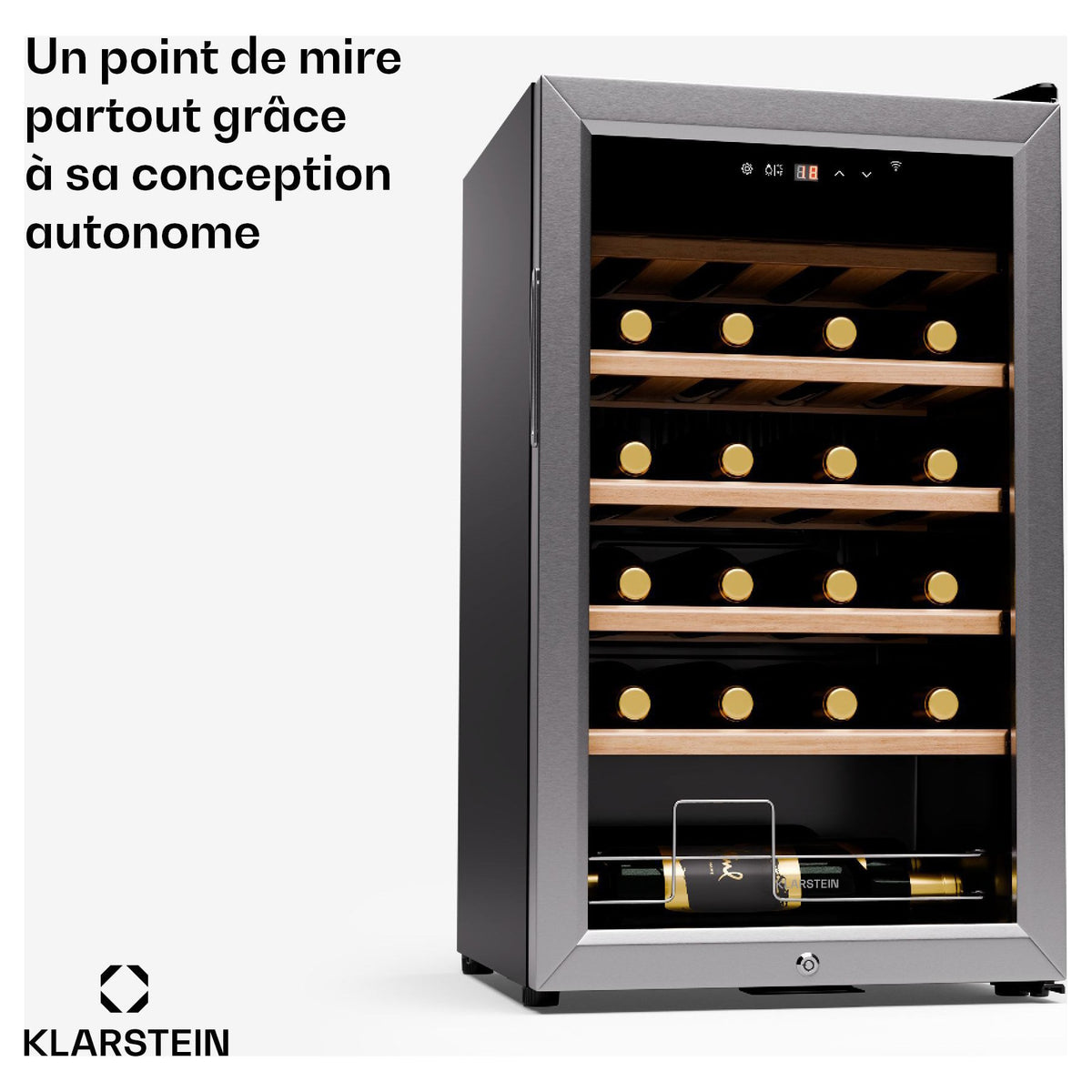 Cave à vin de service KLARSTEIN Shiraz Premium Smart 24 Wifi LED