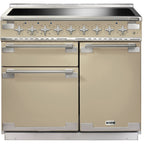 Piano de cuisson induction FALCON ELISE TAB IND 100 CM CREME NICKEL BROSS