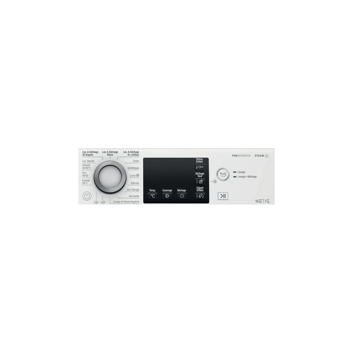 Lave linge séchant hublot encastrable HOTPOINT NDBD107489WSAFR